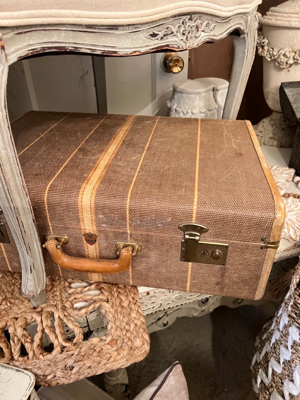 Brown Vintage McBrine Suitcase